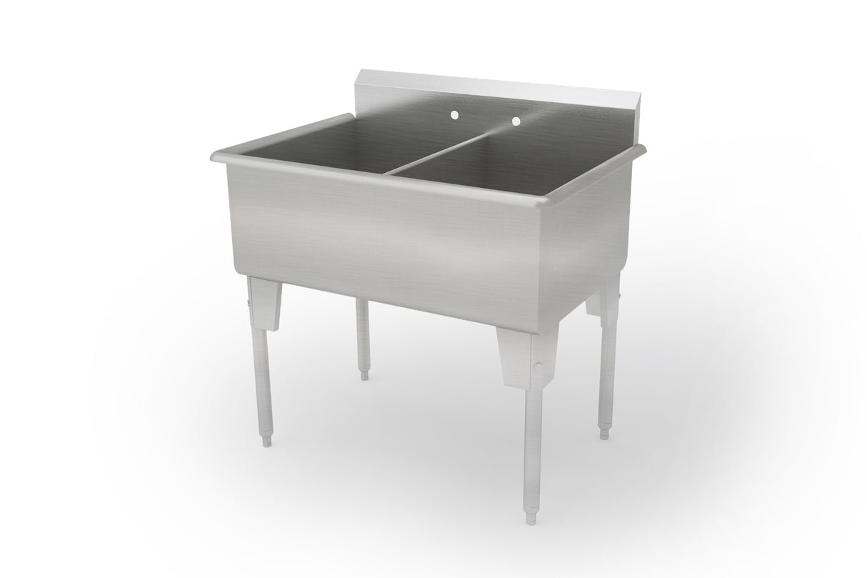 Double Compartment Stainless Steel Sink