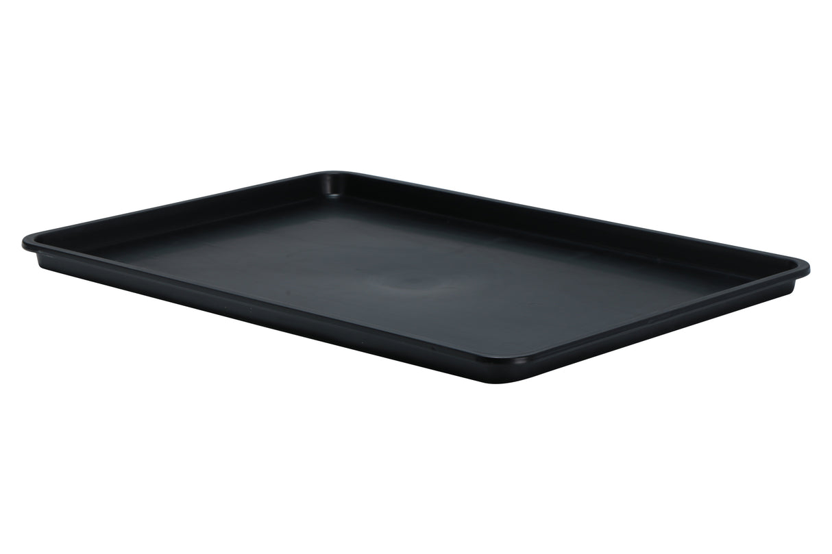 Plateau en plastique noir, 18"x26"x0,75" (vendu en paquets de 12)